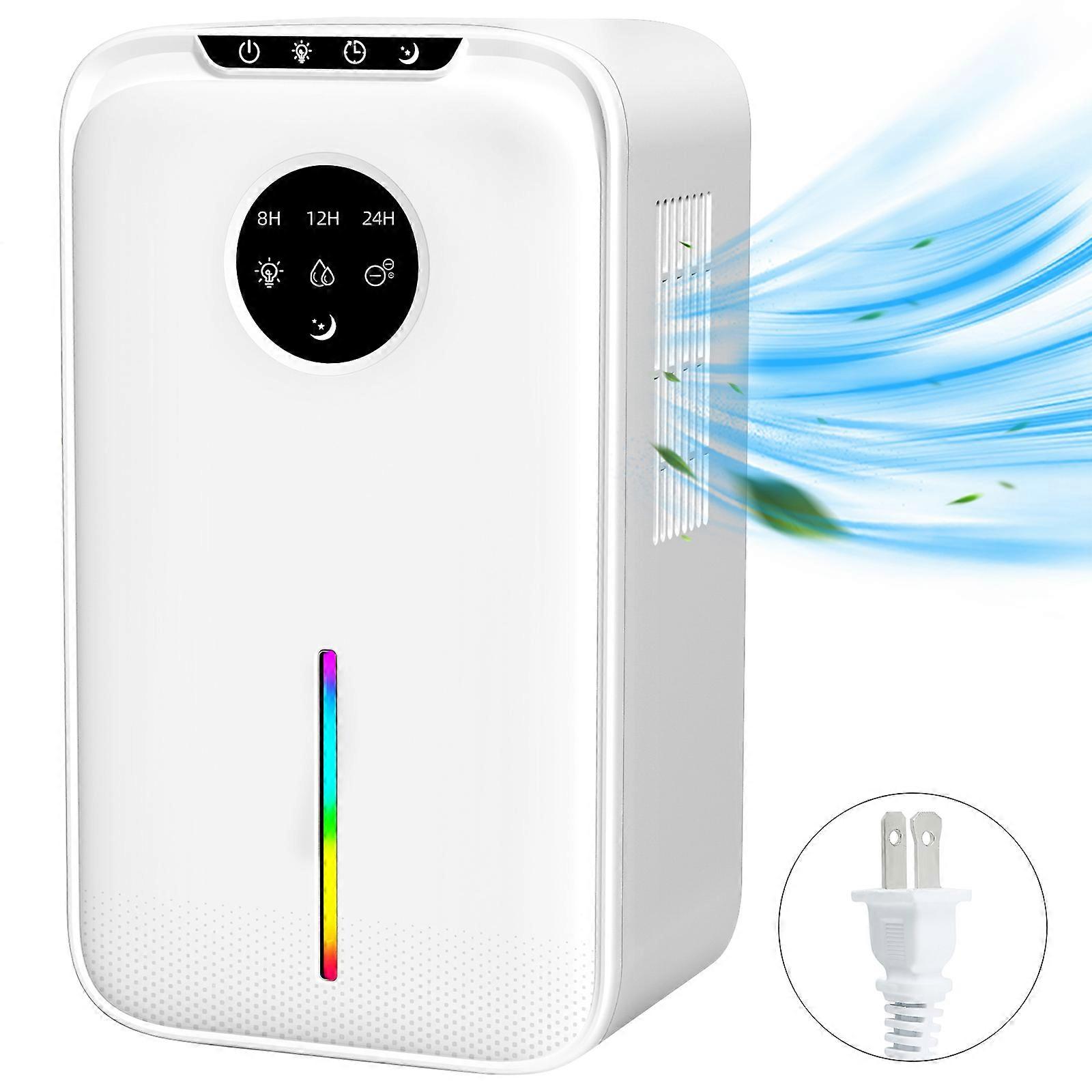 Dense ABS Dehumidifier Semiconductor Technology 110V For Indoor Dampness Prevention Quiet Action Multicolor