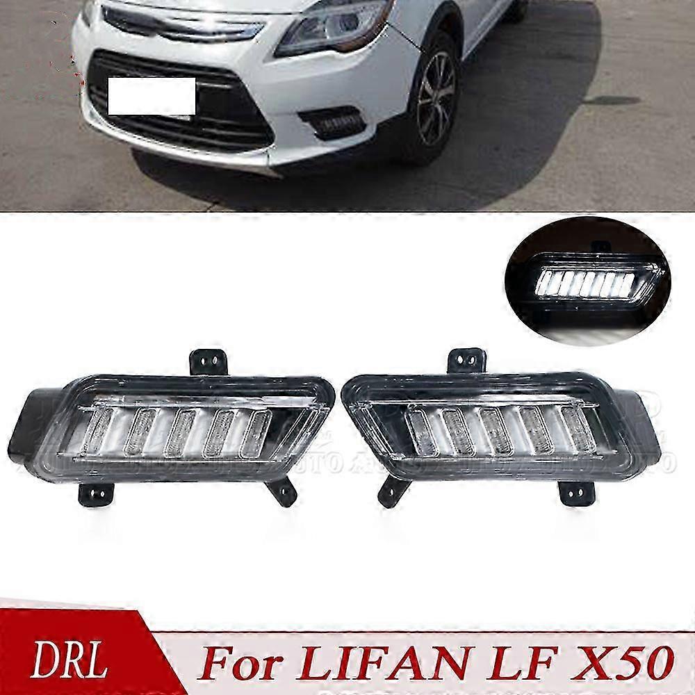 R-AUTO Car DRL For Car Fit For LIFAN LF X50 Left Right Daytime Running Light AAB4115100 AAB4115200 Material