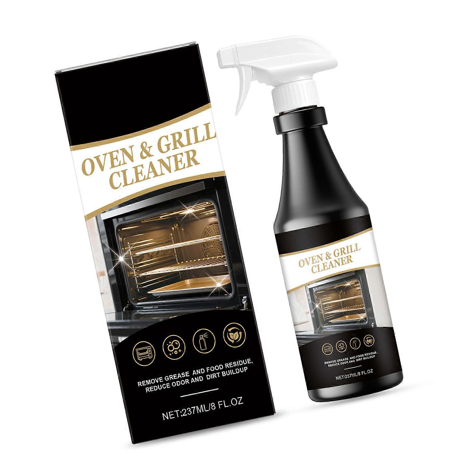 Grill And Oven Cleaner For Effortless Grease And Residues Elimination 237ml Easy Grease Removal Solution Multicolor