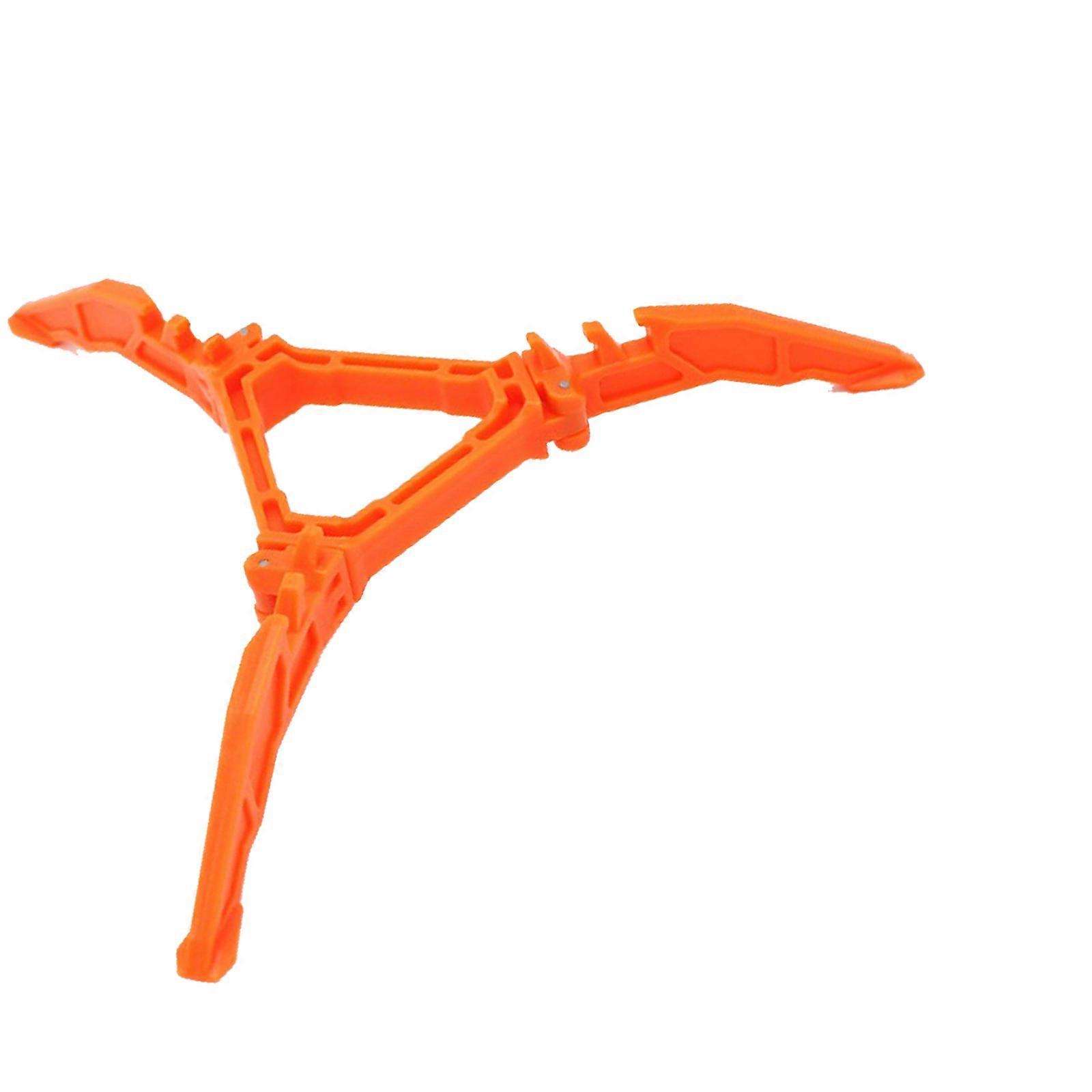 Secure Cooking Platform For Camp Stove Nonslip Rubber Pad Folding Nylons Frame For Stability On Rough Terrain  orange color