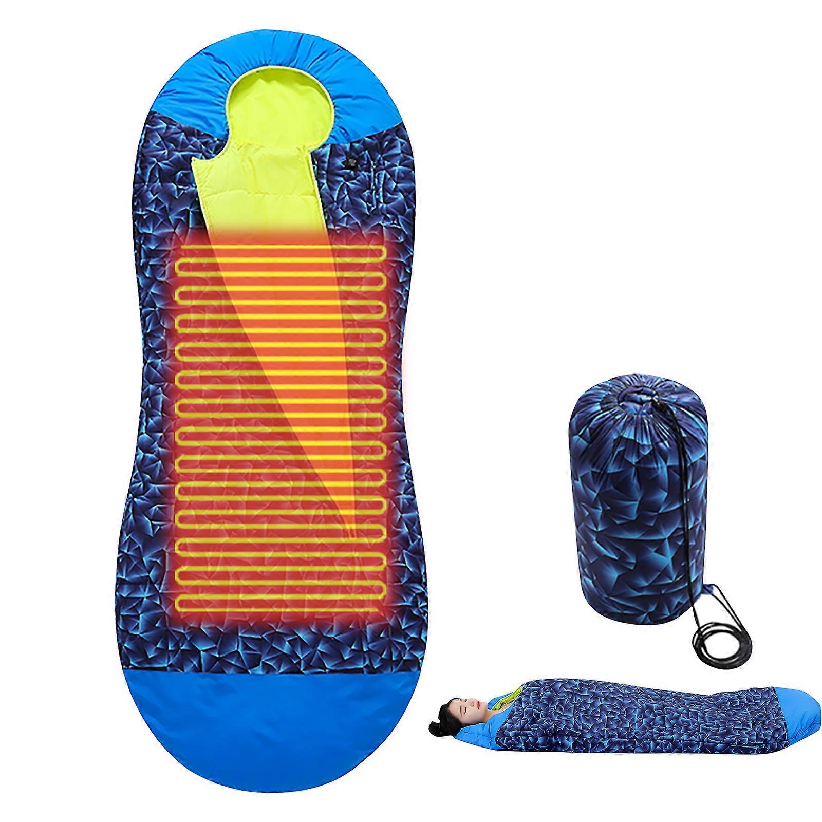 Warmth Holding Heated Slumbering Bag For Adventurers 3 Customizable Heat Approaches USB Propelled Permanent Polyester Multicolor