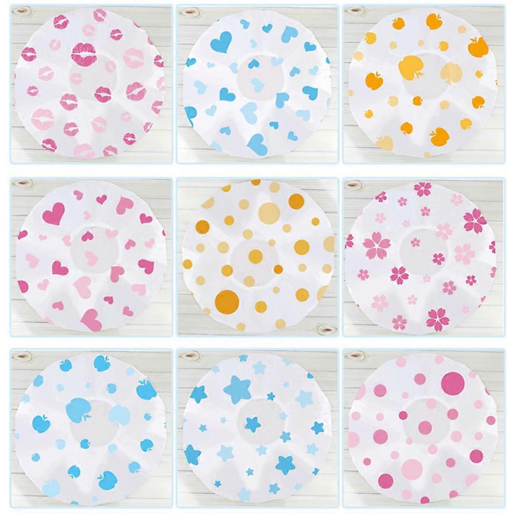 Waterproof Shower Cap for Bathing Use 24Pcs Eva Reusable Shower Hats
