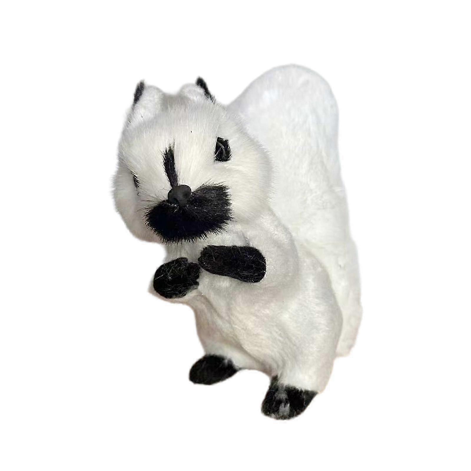 Collectible Animal Squirrel for Garden - Plush Cabinet Statue Display