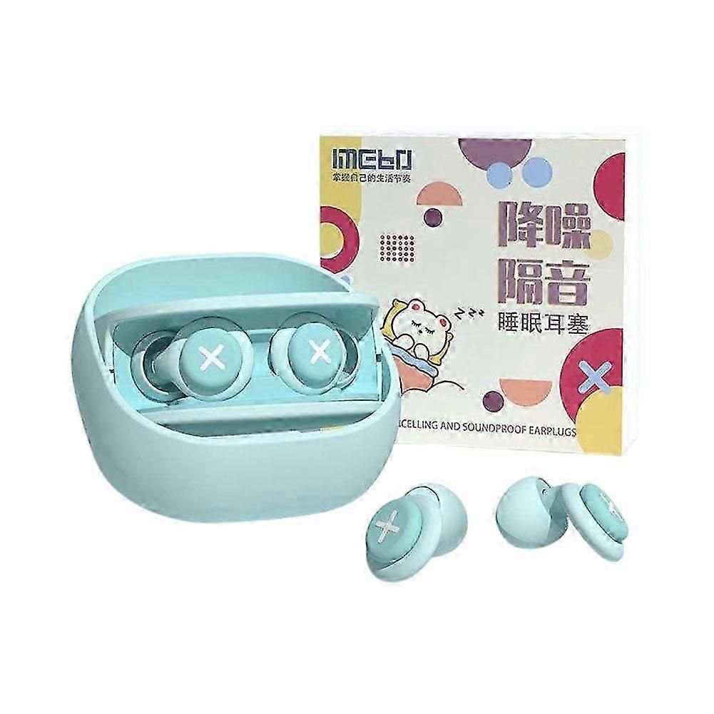 Reusable Silicone Noise Canceling Ear Plugs for Sleeping Studying and Travel Pink and Blue