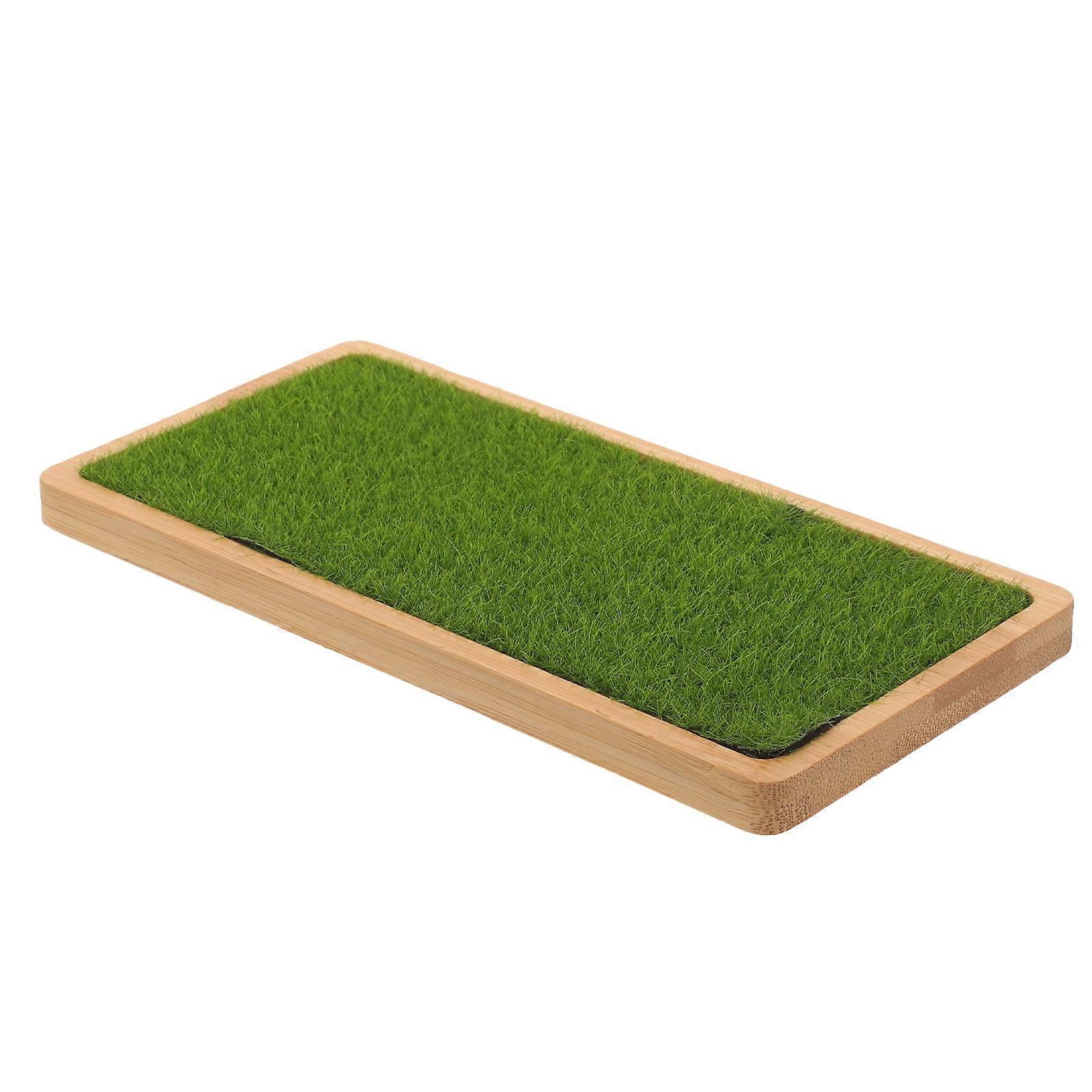 Show Rack Grass Riser Display Shelf Tabletop Base with Fake Other Bamboo Products Bracket Stand