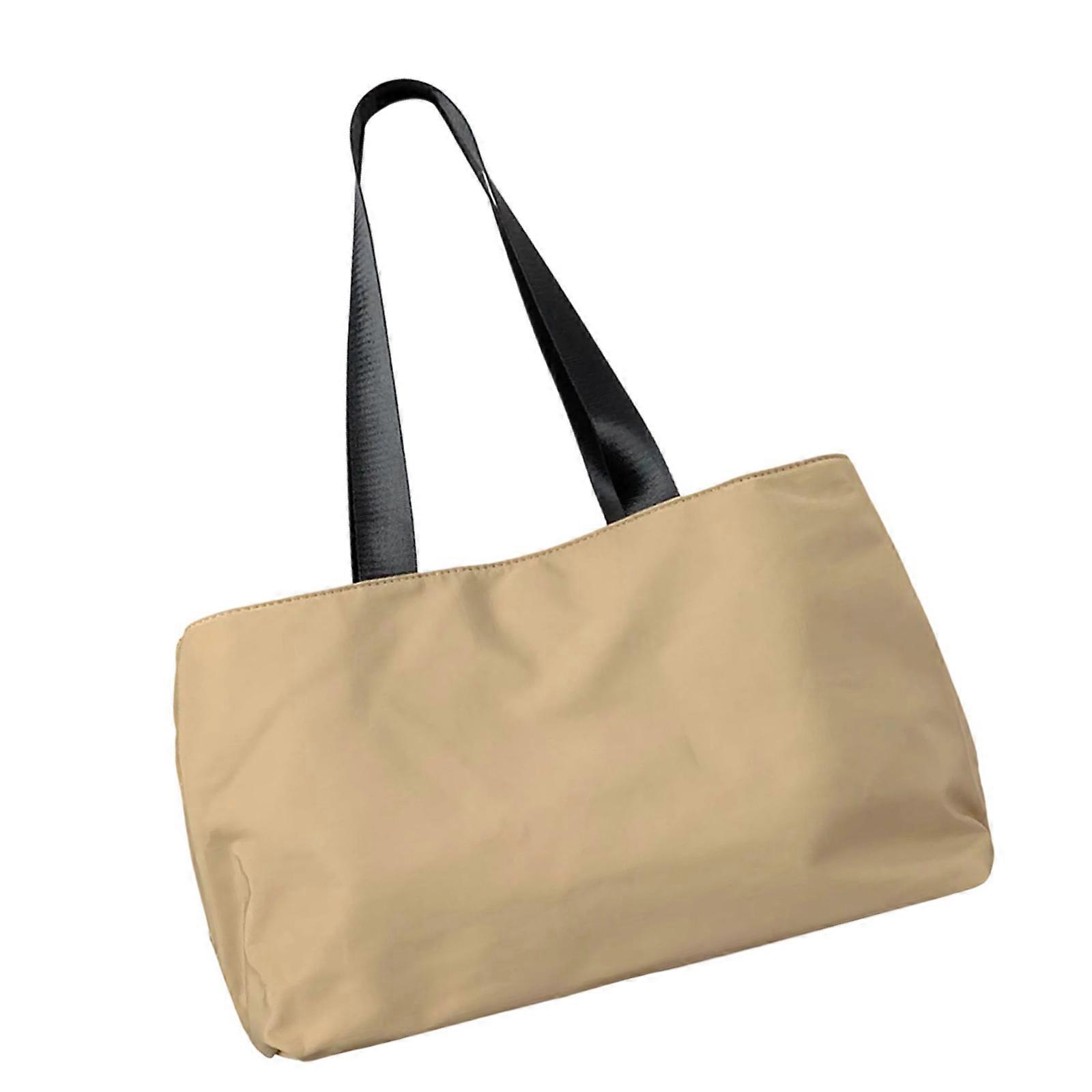 حقائب الكتف العصرية حقيبة يد نايلون متسوق للنساء تقدم التطبيق العملي والأناقة للتنقلات اليومية أو السفر الكاكي