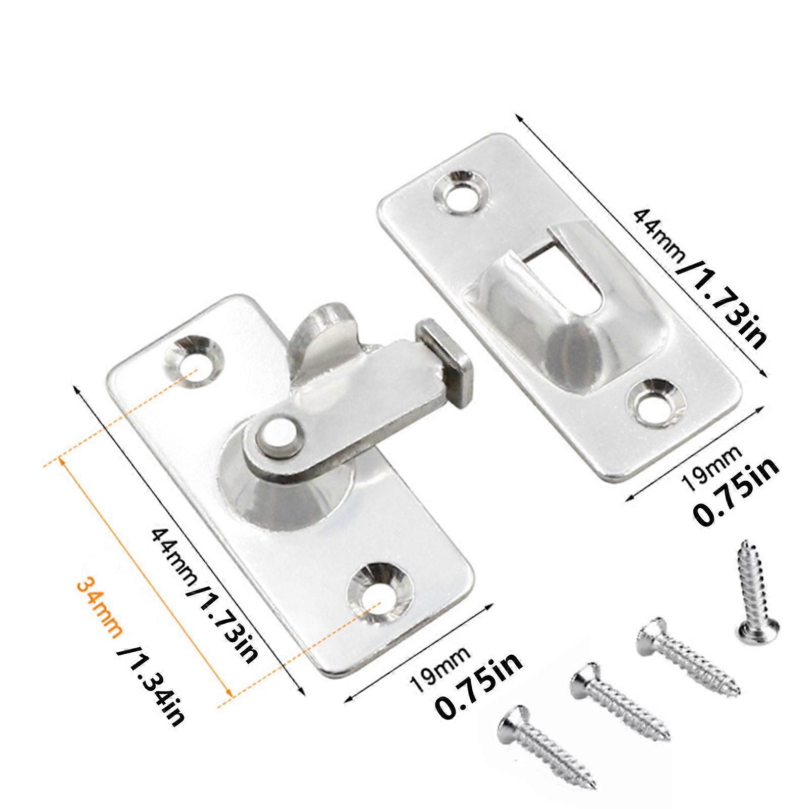 GUYUTING Sturdy 1.5mm Thick Hasp Latch Lock for Pet Cages Keeps Pets Safe & Secure