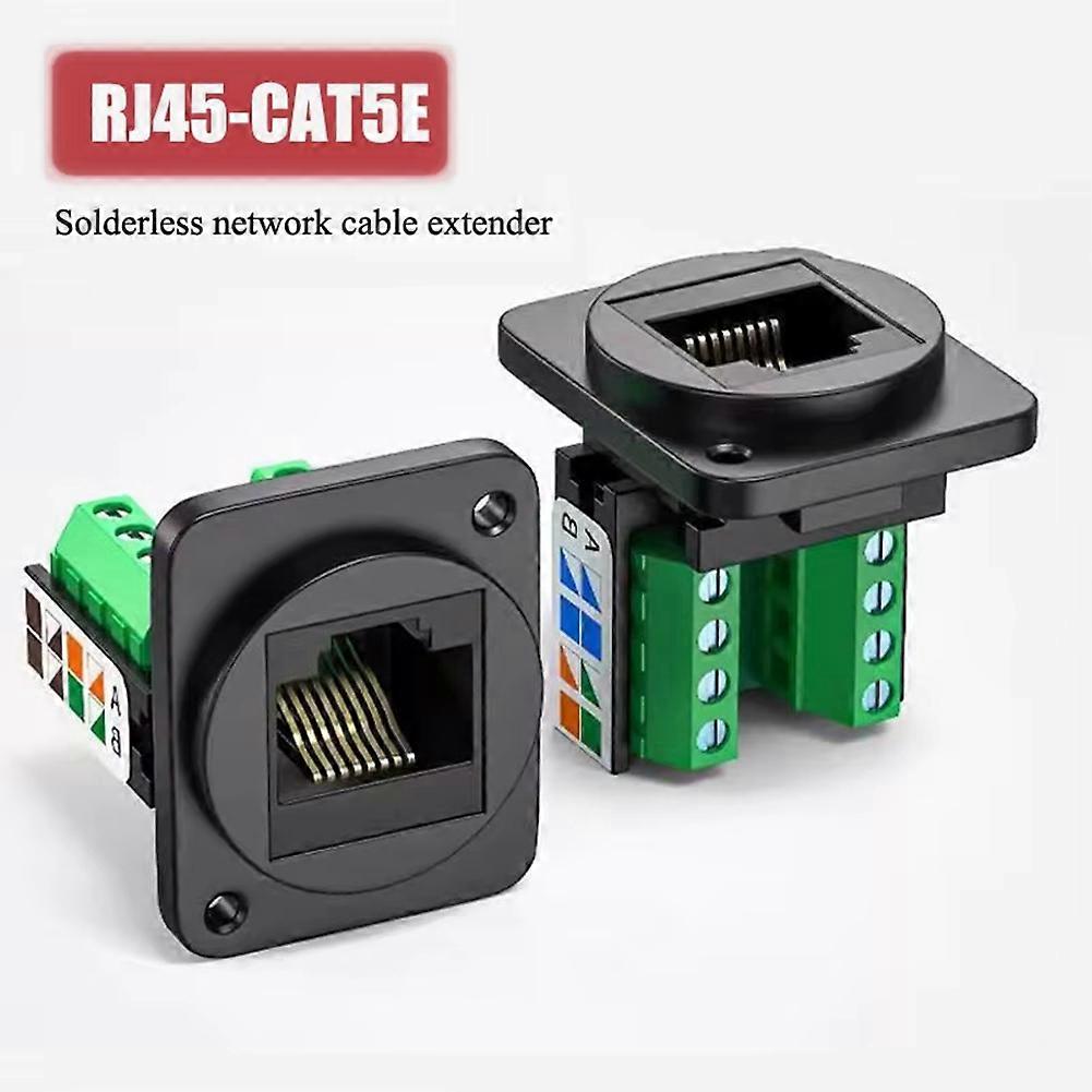 RJ45 CAT5E Network Cable Scoket rj45 Panel Installation Module Network Cable Extender Cat 5 Panel Connector