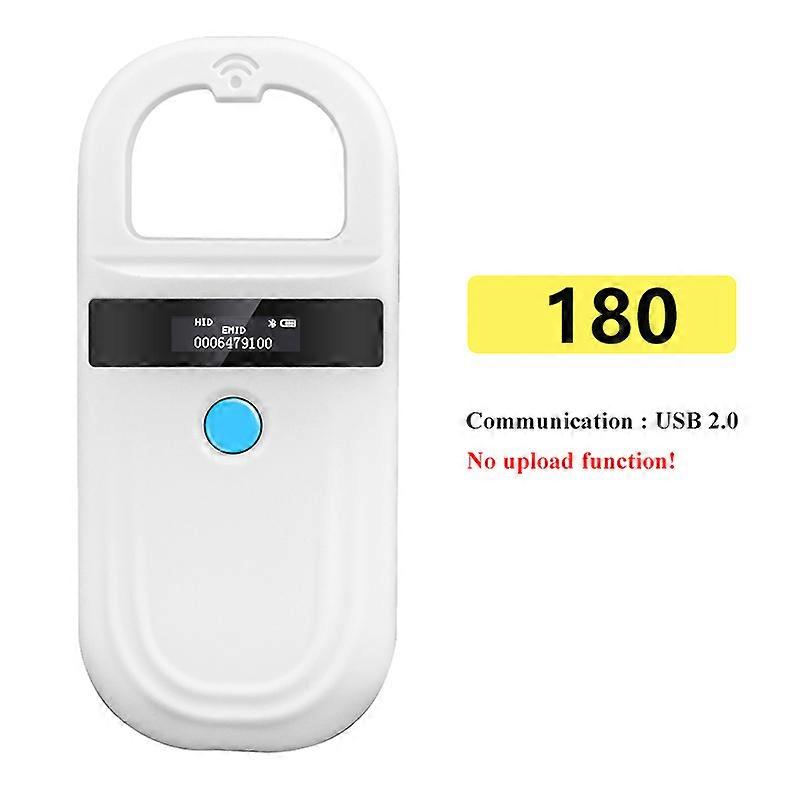 Handheld 134.2KHz 125kHz Animal RFID Reader Pet Cat Dog Microchip Scanner FDX-B Glass Chip USB/Bluetooth Tag Reader with Tags