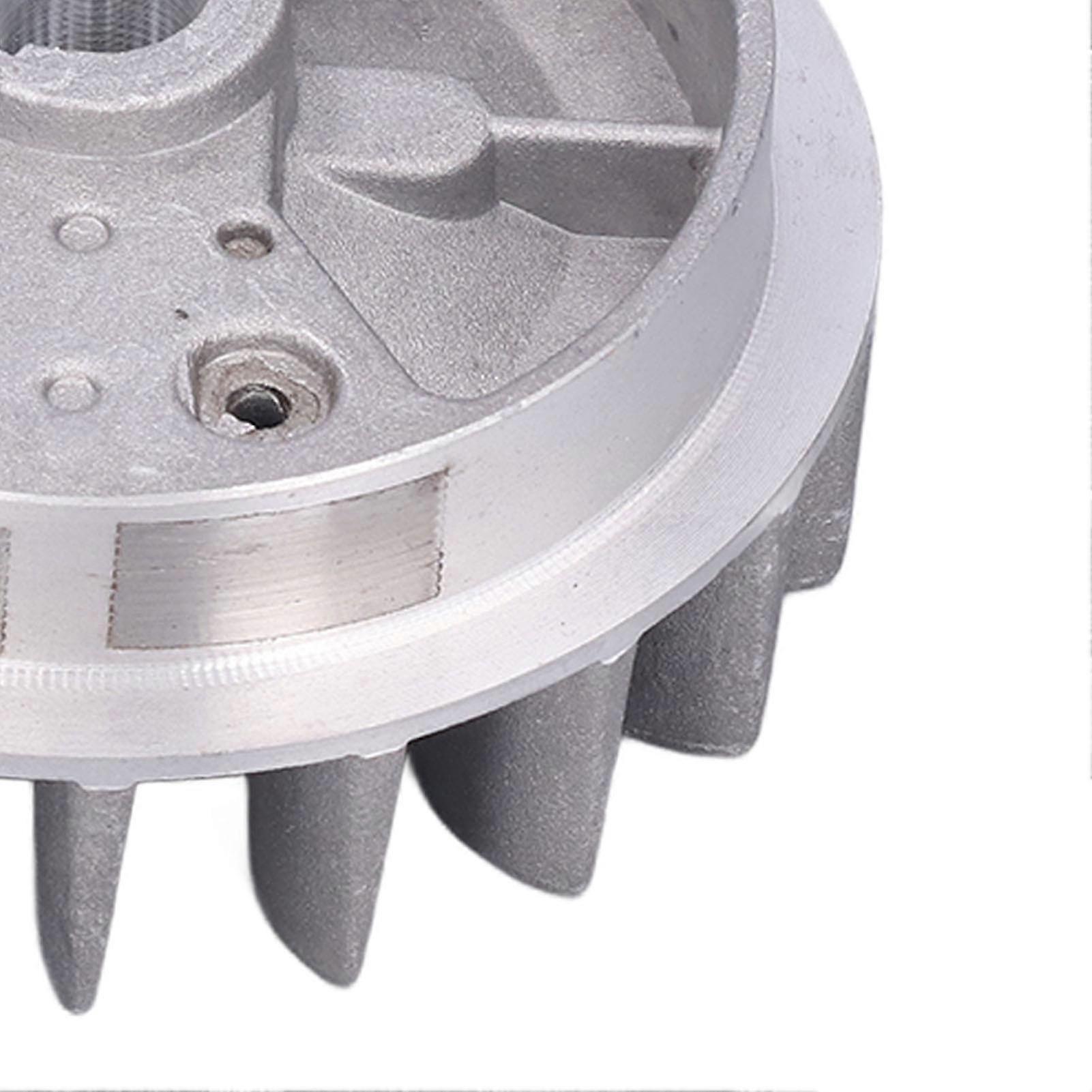 Flywheel and Pull Starter Assembly - Compatible with 2-Stroke 47cc 49cc Pocket Bike Engine