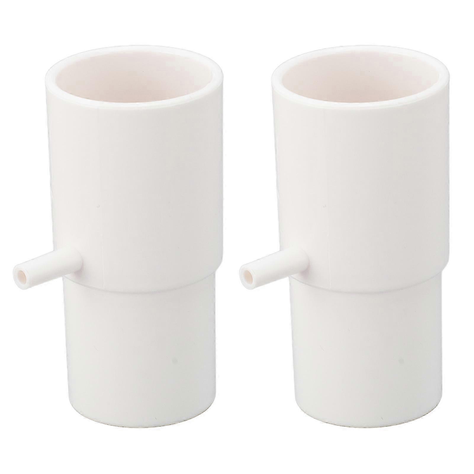 2pcs Oxygen Adapter Enrichment Port Connector Leak Proof 3 Way Oxygen Enrichment T Shaped Tubing Connector f26