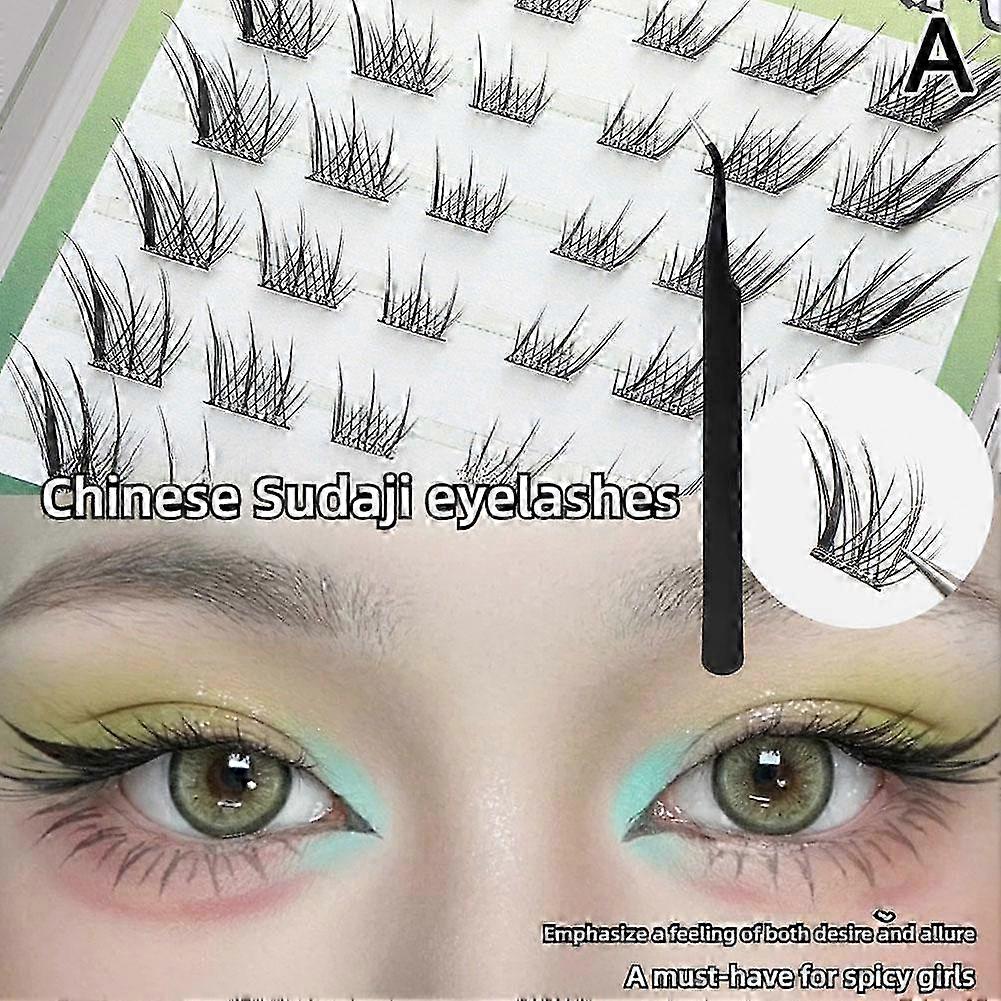 Glue-free Cluster Lashes Extensions Self-adhesive False Eyelashes Natural