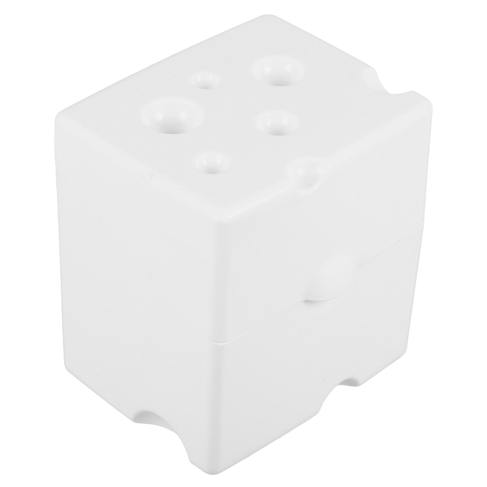 Sliced Cheese Holder Cheese Shaped Storage Box Perfect For Use Made Of ABS In White 1Set