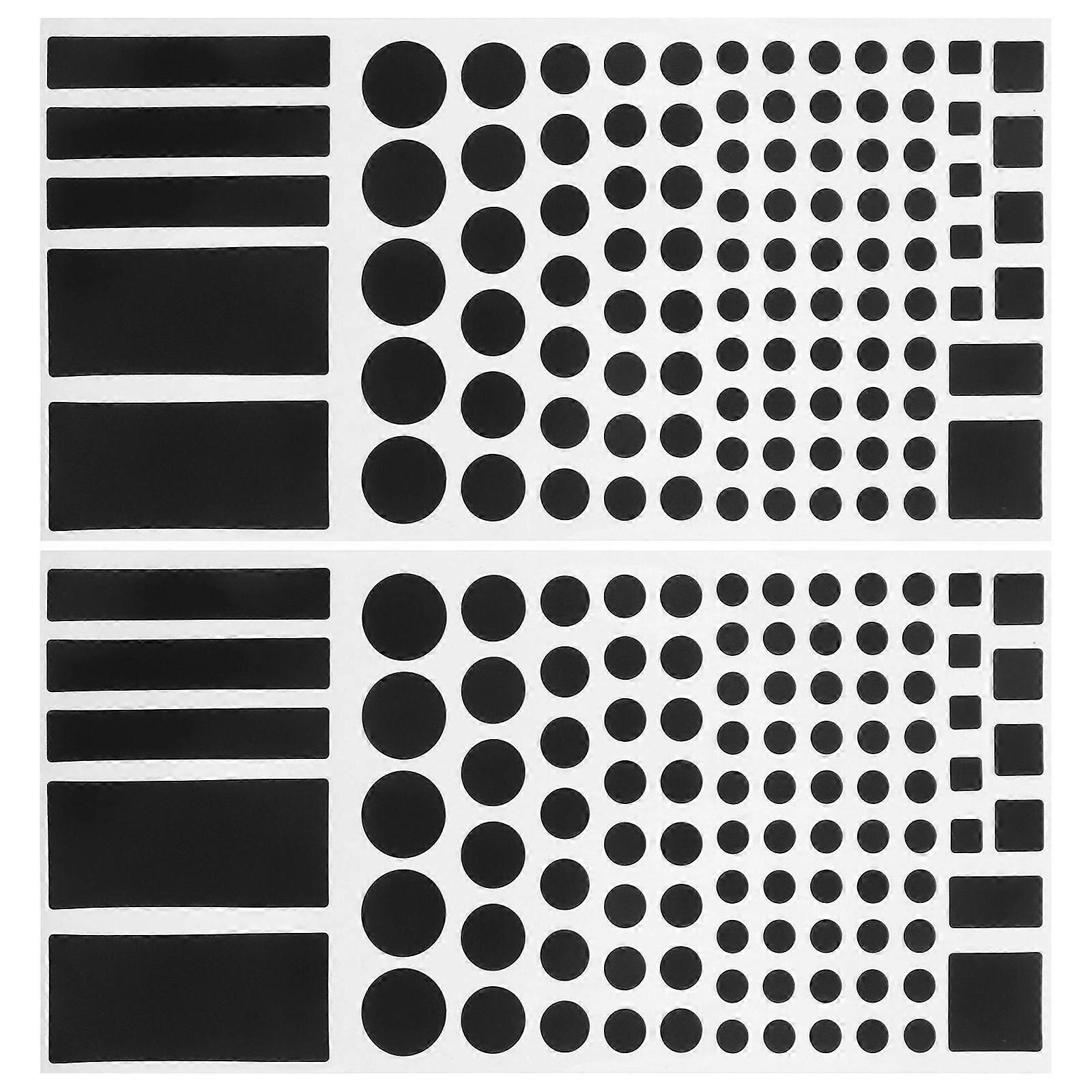 LED Blocking Sticker Light Blocking 2 Sheets for Use Black PVC Material