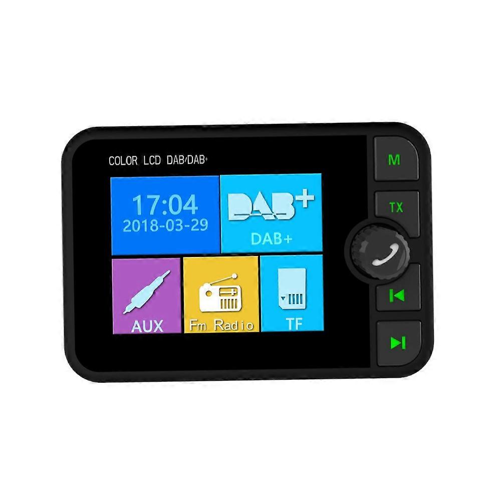 DAB DAB+ Digital Radio Adapter 2.4" In Car LCD FM Transmitter Magnetic USB MP3
