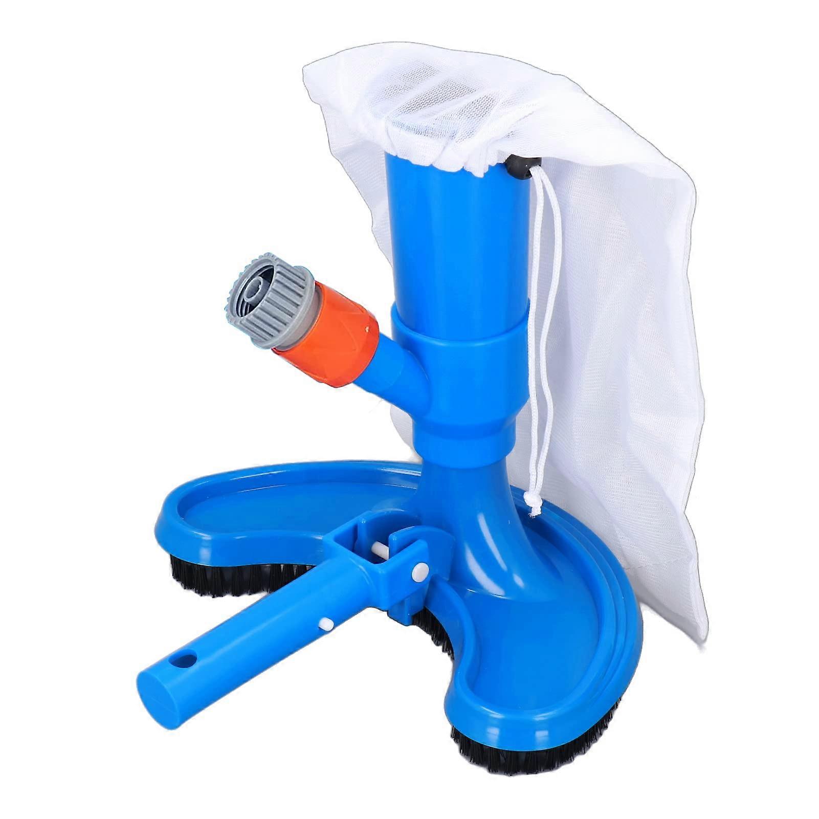 Above Ground Pool Vacuum with Brush and Bag, Powerful Suction Manual Cleaner for Pools and Spas