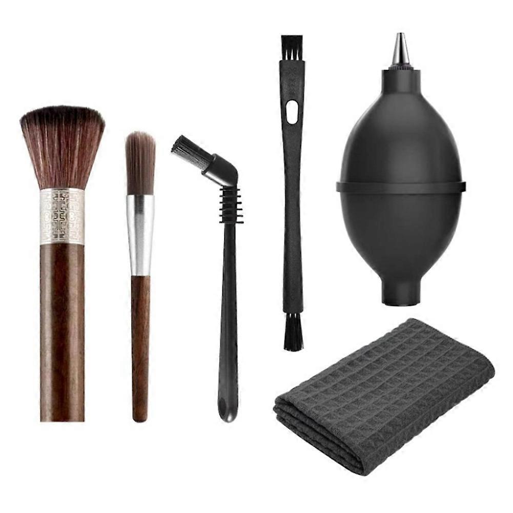 Ensemble de 6 brosses à café en bois