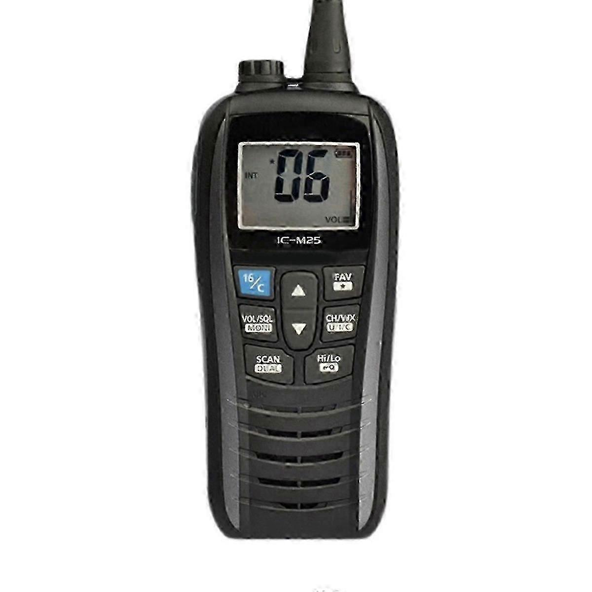 Waterproof VHF Marine Radio Handheld with Flotation, IPX7, Two-Way Intercom for Boats
