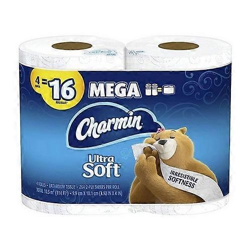 Charmin Ultra Soft Bathroom tissue, 4 Rolls (Case Of 6)
