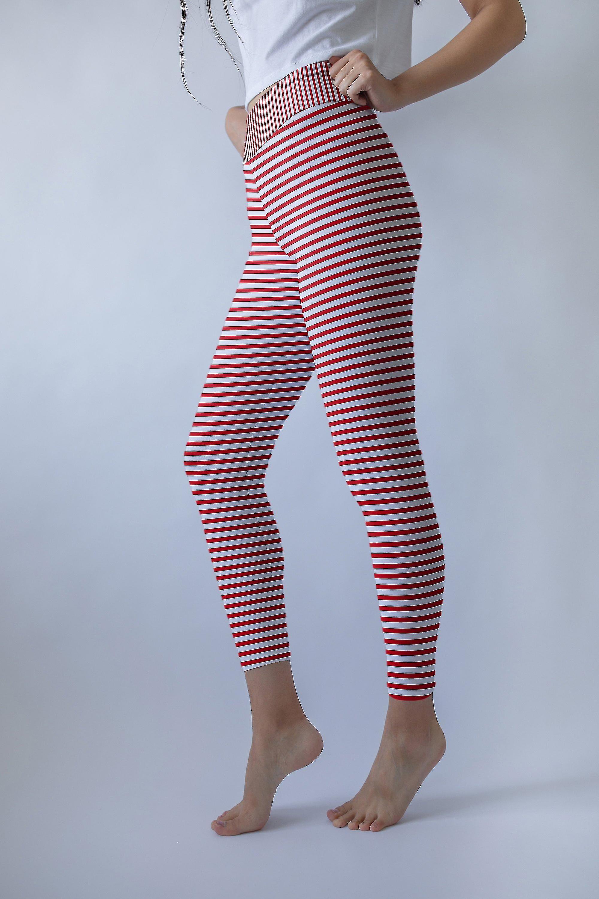 Thin Stripe High Waist Leggings