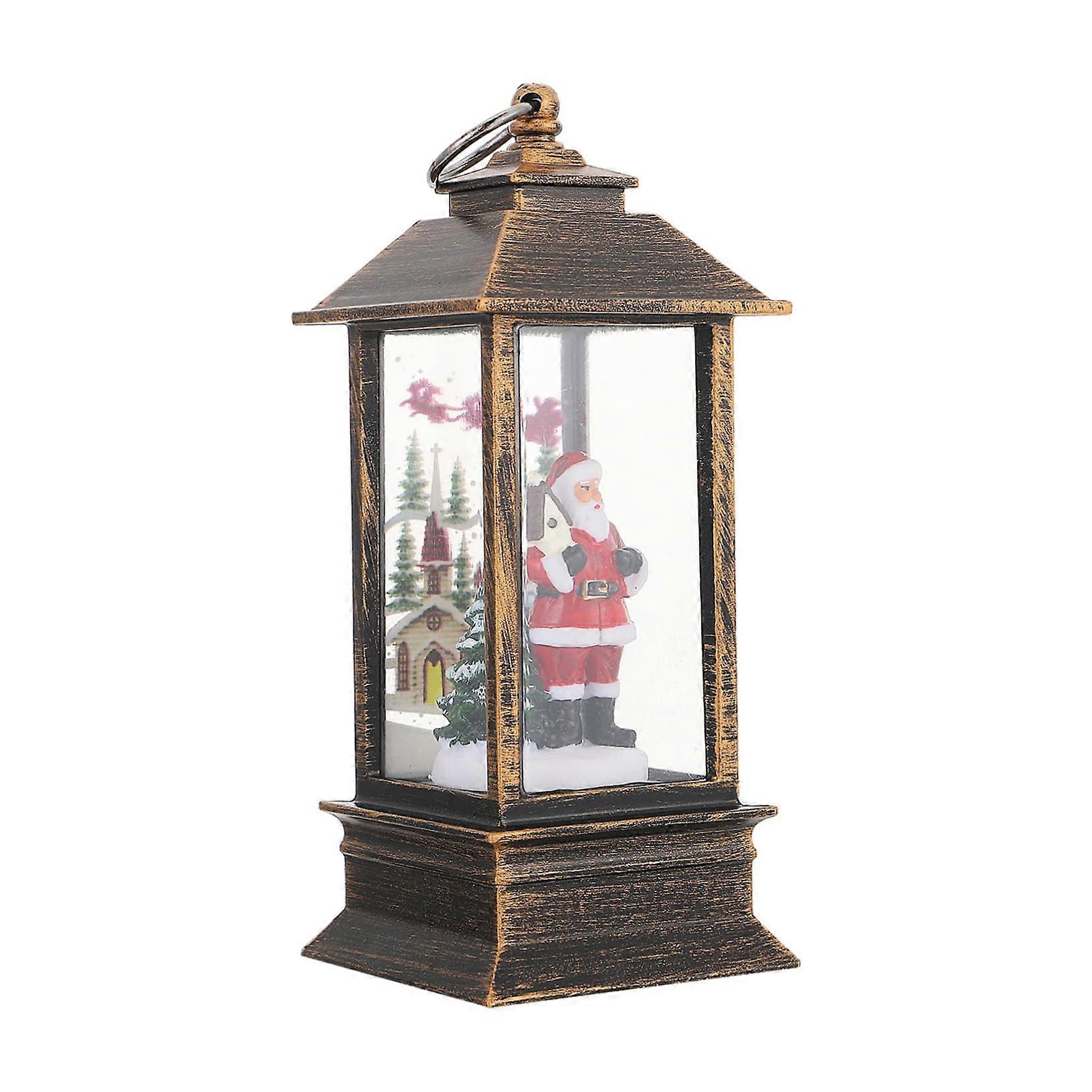 Christmas Lantern Battery Operated Light for Tabletop, Fireplace, Entryway and Holiday Decor