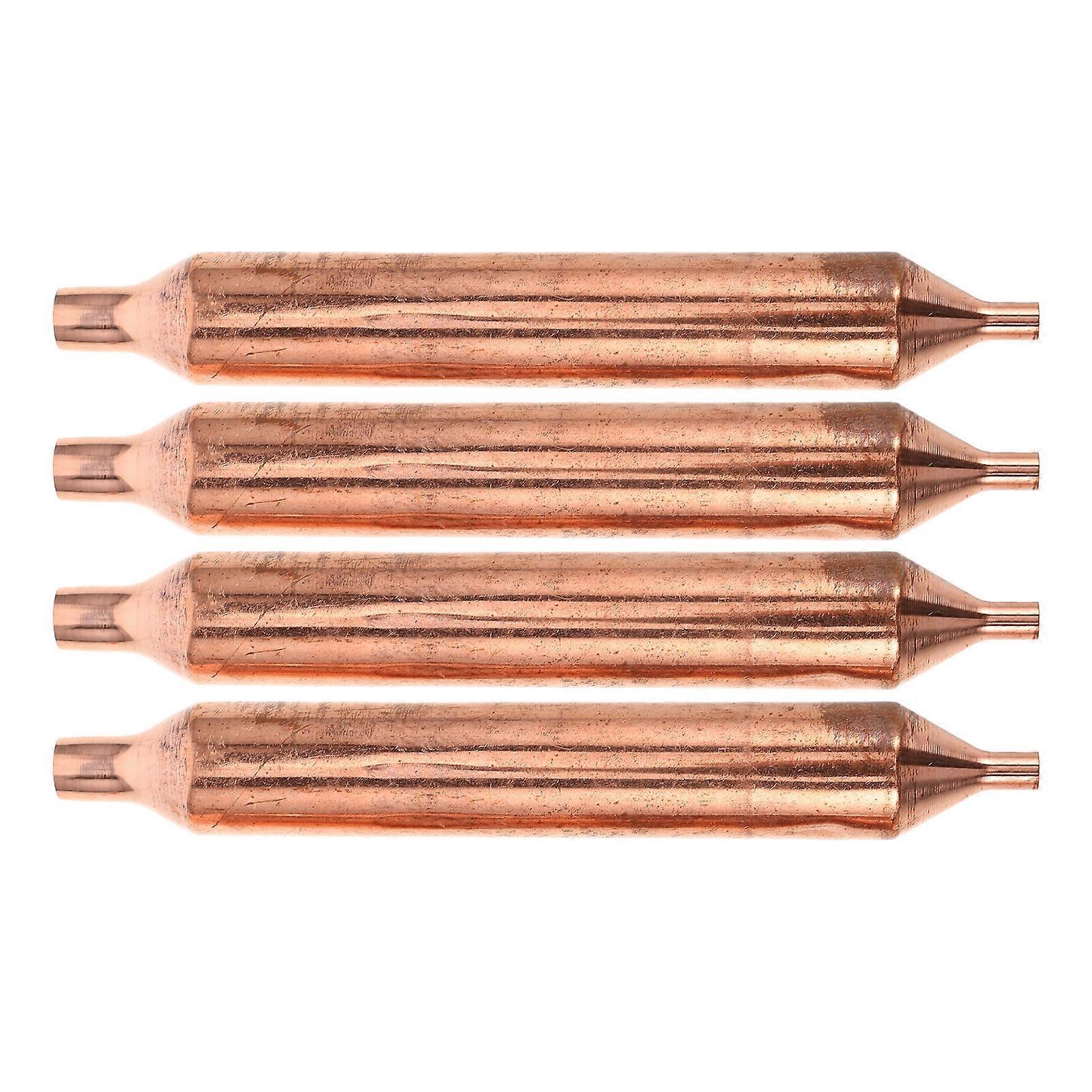 Single Tube Refrigeration Dryer Copper Filter for Fridge Replacement 4Pcs