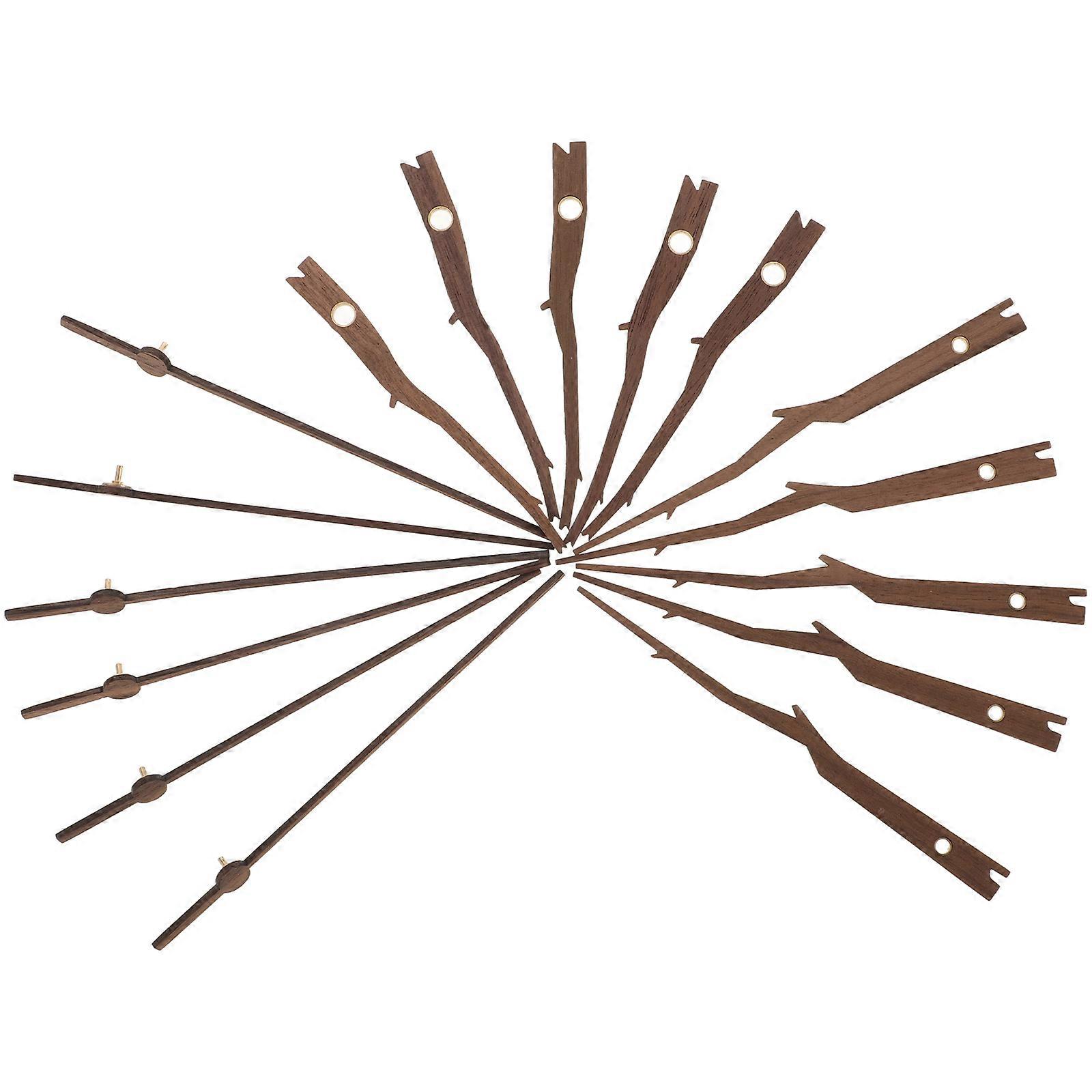 Clock Wood Clock Hands for Repair 5Sets Light Brown Wood