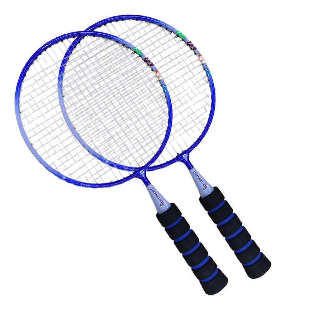 Lightweight Blue Badminton Racket for Sports Use with 3Pairs Portable Set