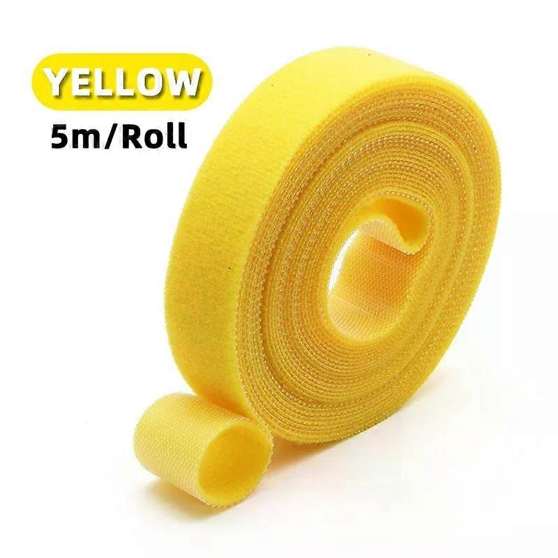 5Meter/Roll Reusable Cable Tie Width 10 15 20 25mm Hook Loop Bundle DIY Accessories Double-sided Straps Wire Management Fastener