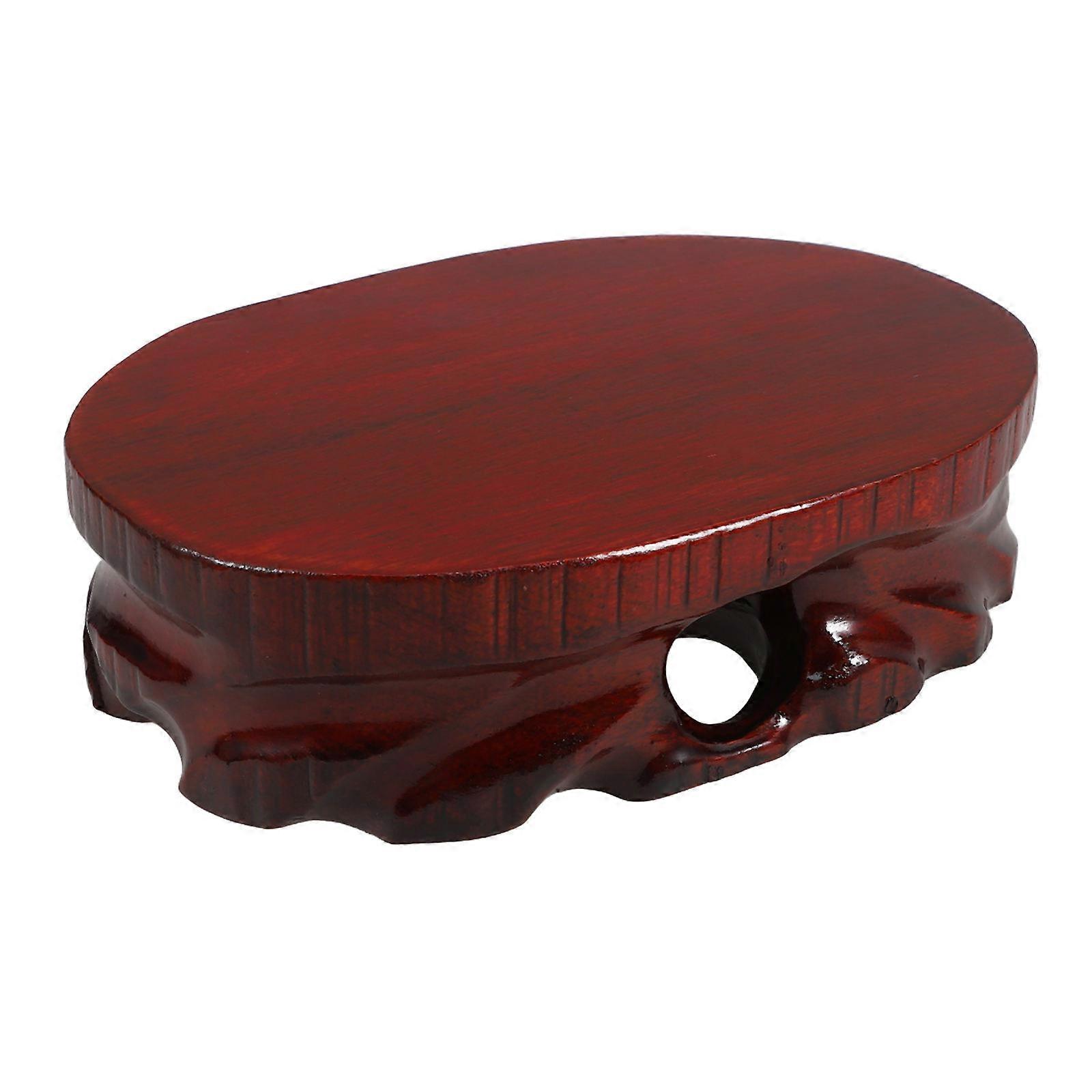 Solid Wood Craft Display Pedestal for Flower Vase Base