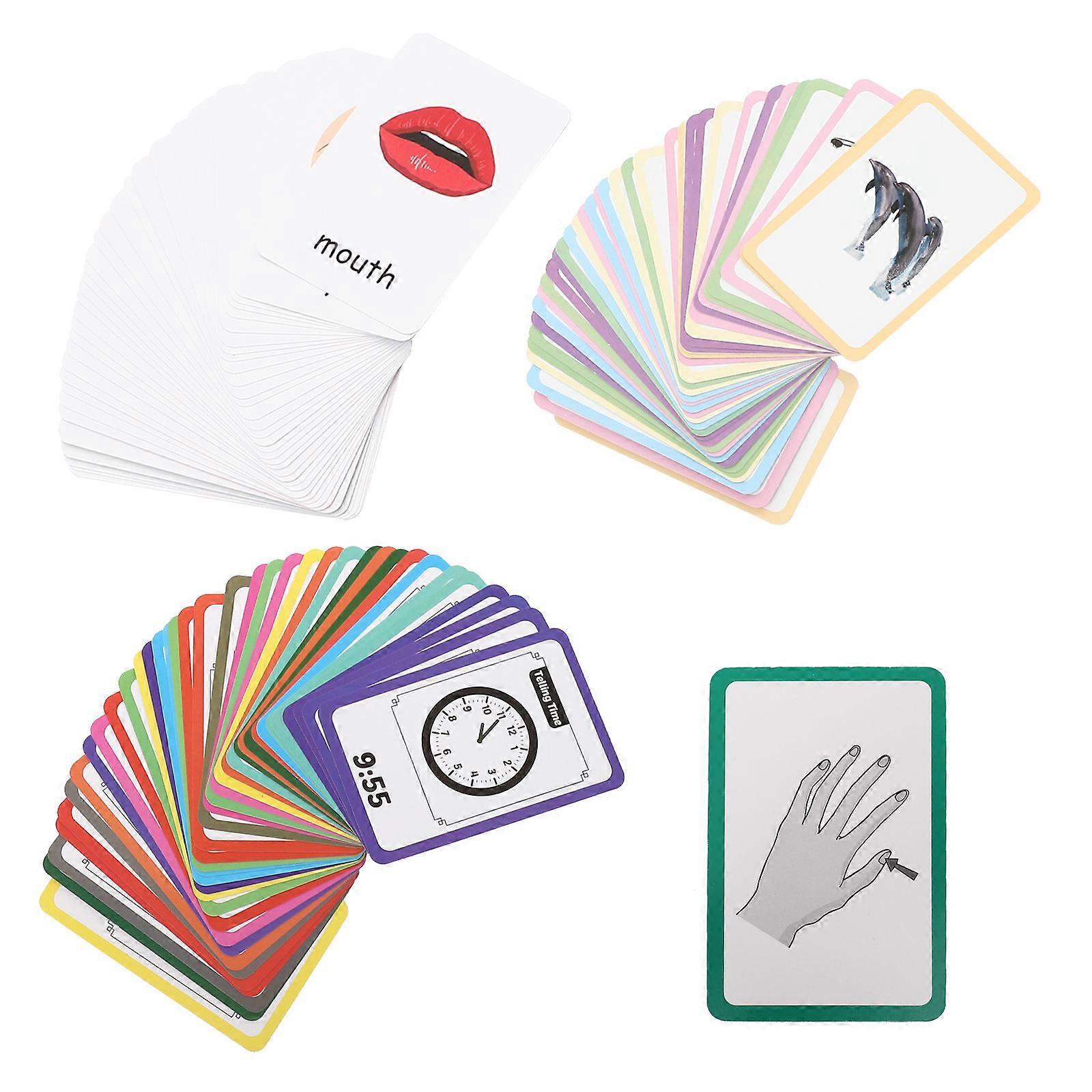 Cognitive Sight Word Flash Cards for Playing 108Pcs Kids Learning Educational Toy