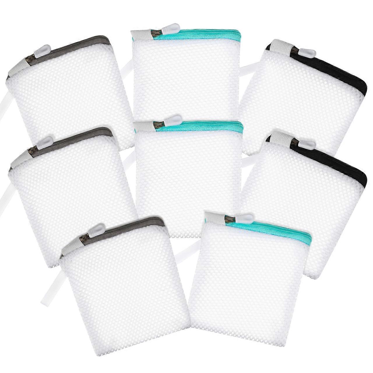 8pcs Mesh Laundry Bag for Delicates with Secure Zipper Closure, Socks Bras Underwear Travel