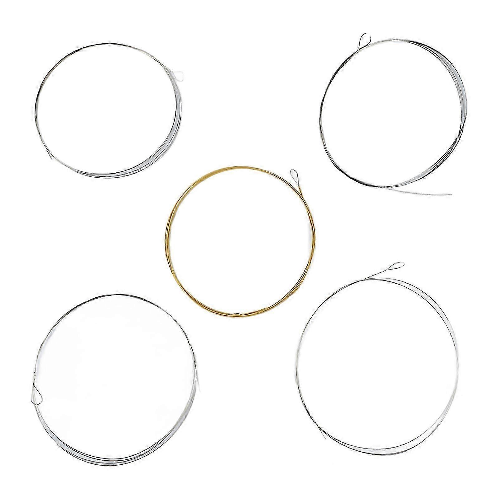 5 String Banjo String Stainless Steel Full Resonance Thick High Notes Strings Replacement for Performance