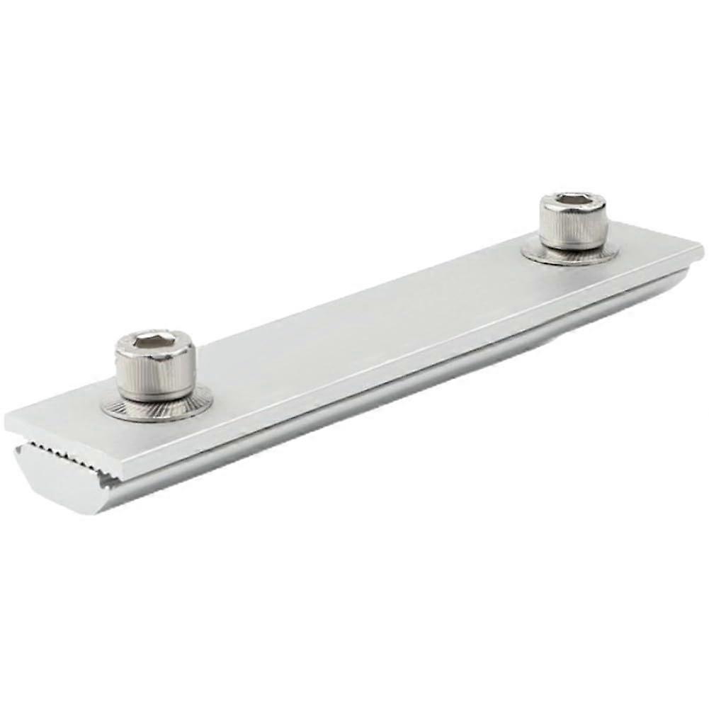 Solar Panel Rail Connector Aluminum TShaped Bracket 2cm Width Adjustable 01cm Fit Silver