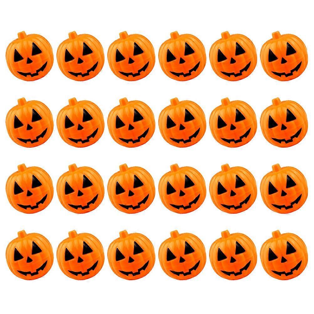 Halloween Pumpkin Candy Box Plastic Container for Treats 24Pcs