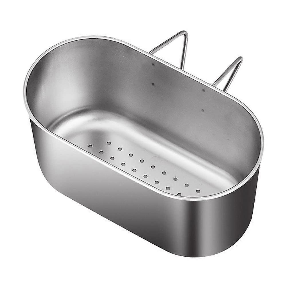 Stainless Steel Sink Strainer Basket with Large Waste Capacity for Kitchen Corner Use