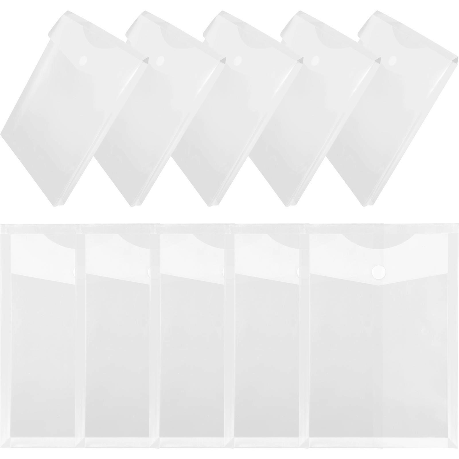 10Pcs Document Storage Bags File Folder for Storage White Design