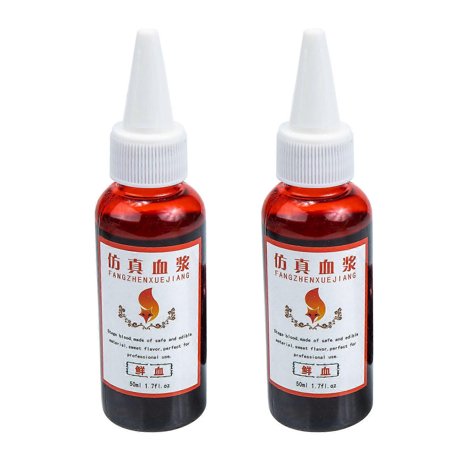 Liquid Blood Halloween Prank Props Red 2Pack