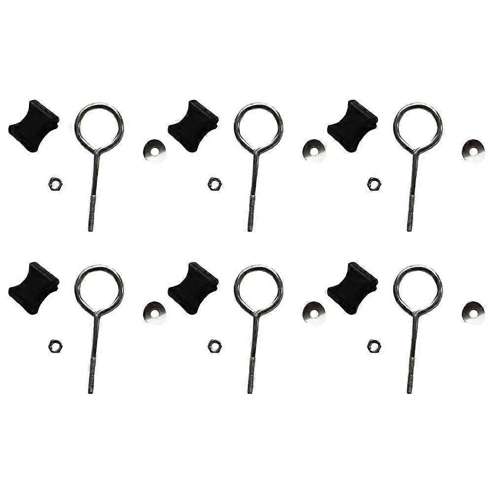 Replaceable Trampoline Parts Circle Screws for Outdoor Use 6Pcs Professional Set