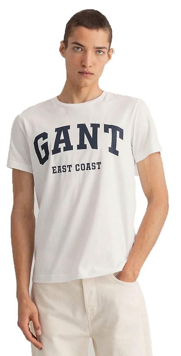 Gant Logo SS T-Shirt - White