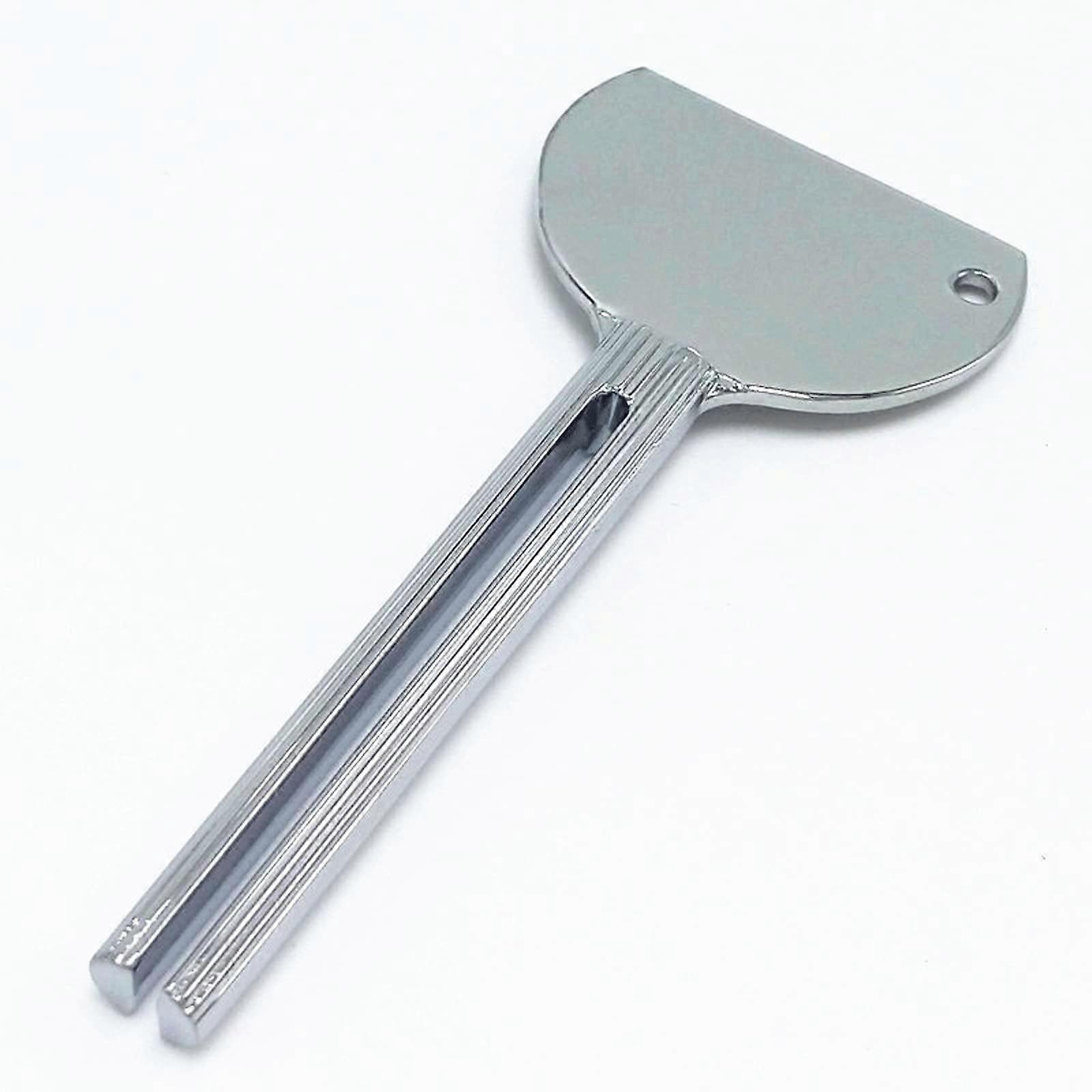 Toothbrush Holder with Hygienic Covered Storage and Universal Toothpaste Squeezer for Bathroom