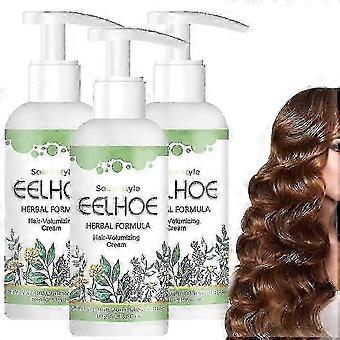 1-3 stks Eelhoe Herbal Formula Hair Volumizing Cream, Hair Smoothing Volumizing Cream, verhoogt krullen en vermindert kroezen