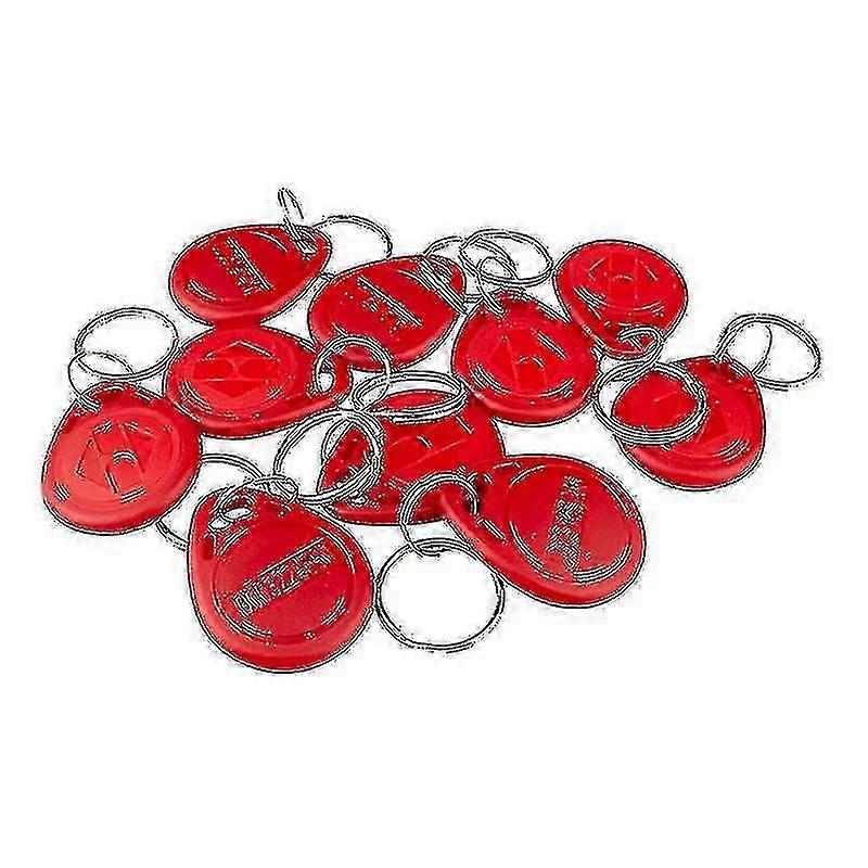 10x 125khz Rfid Smart Tag-red--