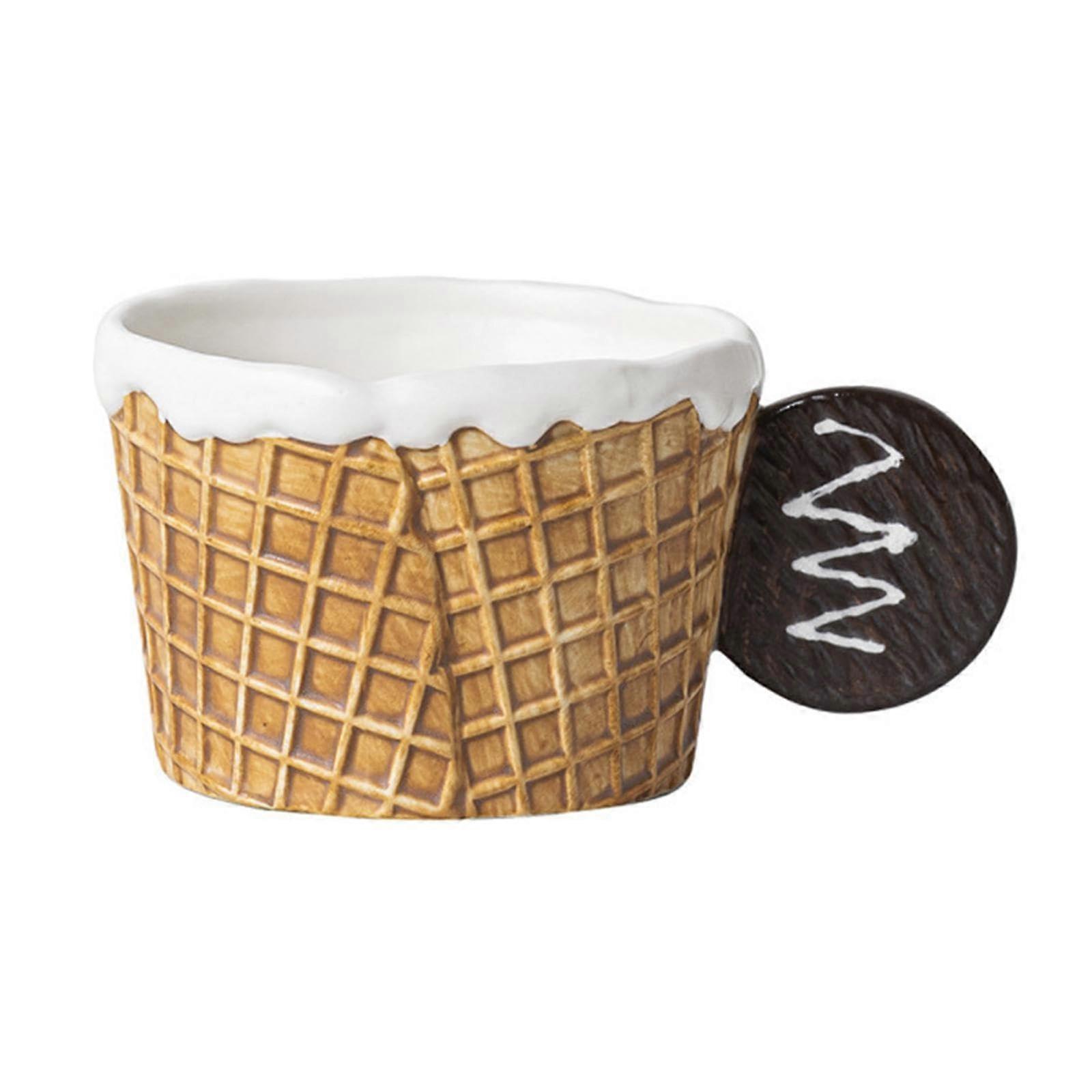 Pottery Dinnerware Set with Elegant Biscuit Shape, Easy Clean, Outdoor Gathering, Brown Cup