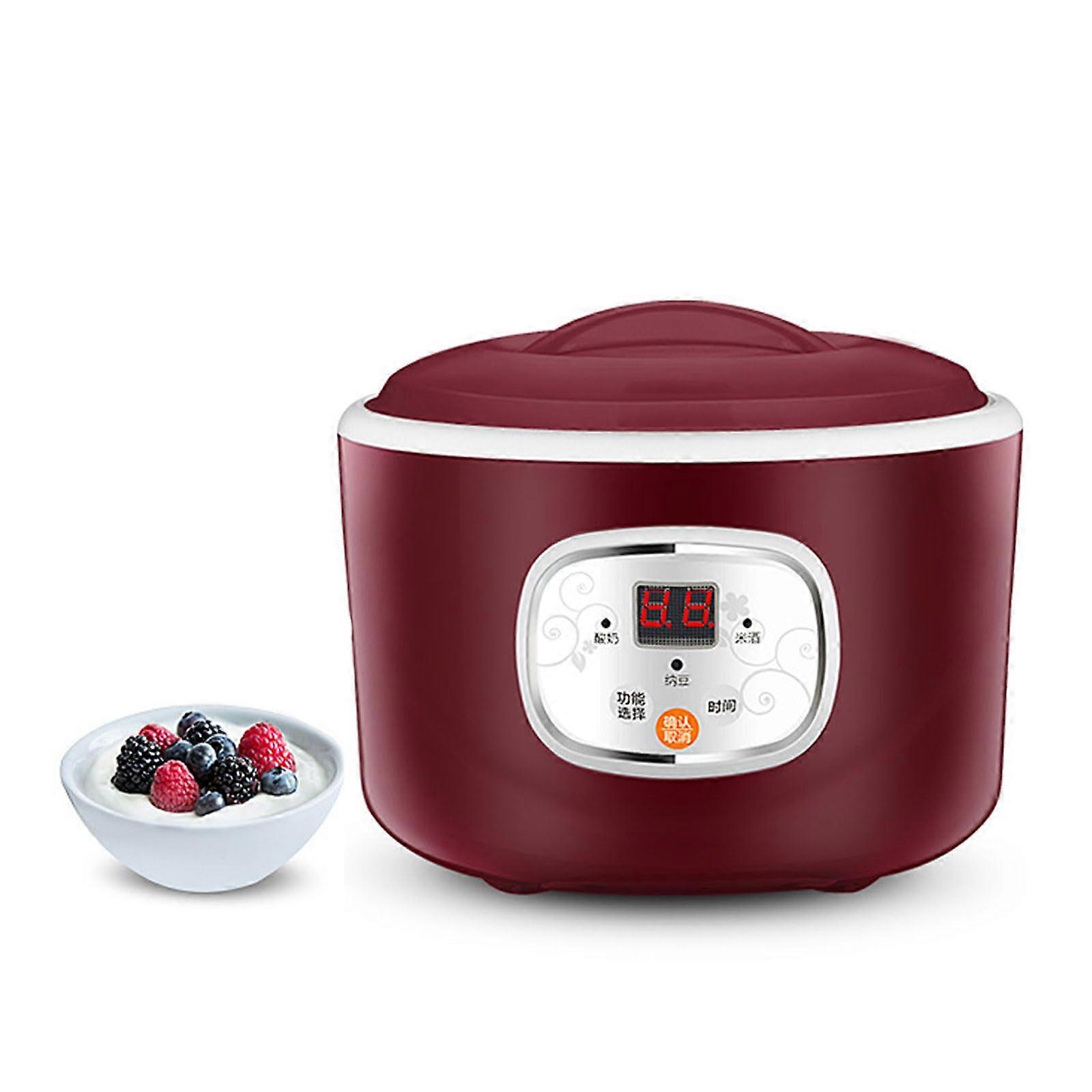 Stainless Steel Electric Yogurt Maker with MultiFunction Fermentation and Constant Temperature Heating