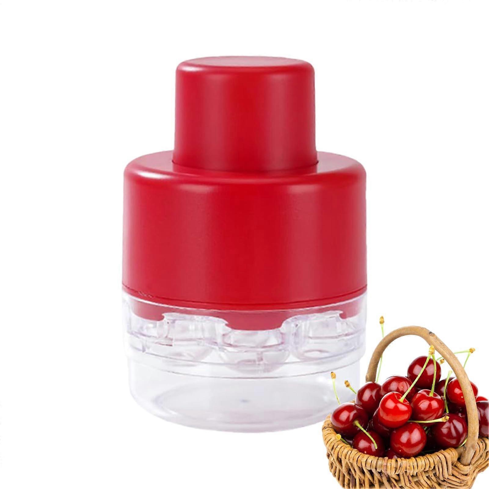 Cherry Pitter Tool with 7Cherry Quick Release and SemiCircular Support for Kitchen or Travel