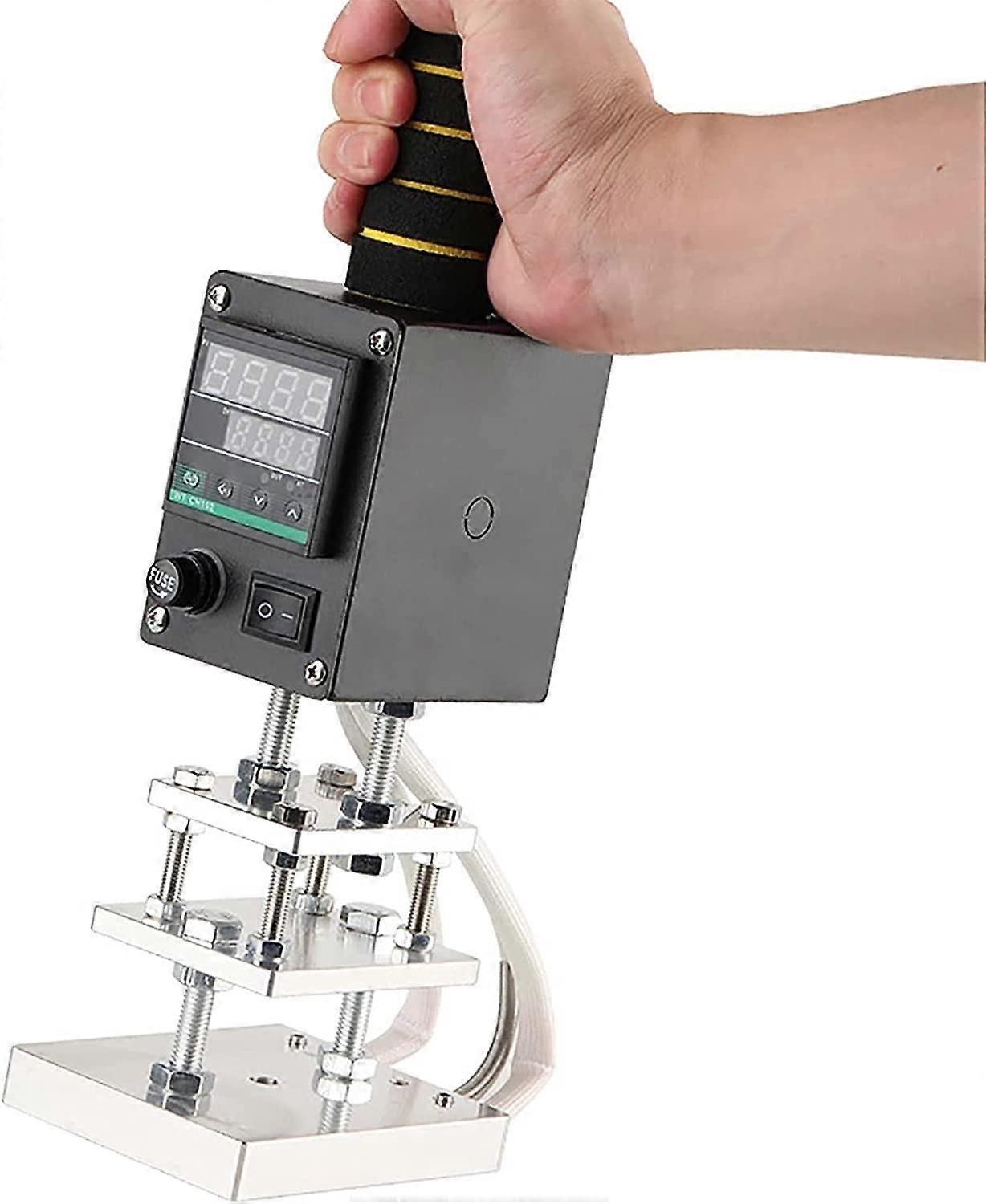 Handheld Hot Foil Stamping Machine for Leather with Digital Pressure Control 80x100mm