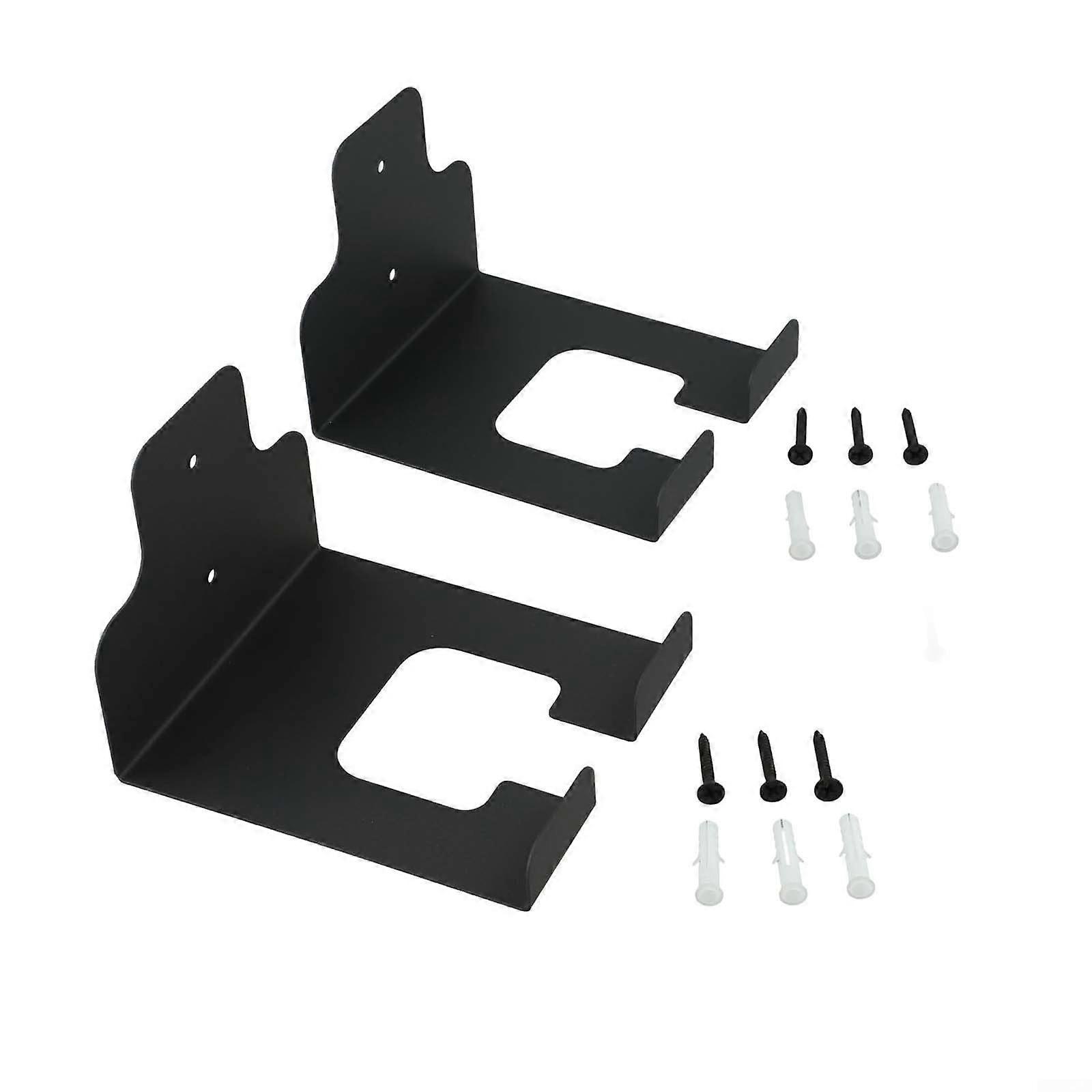 2PCS Garden Tool Organizer Wall Mounted Rack, Rustproof Heavy Duty Garage Storage with Rubber Pads