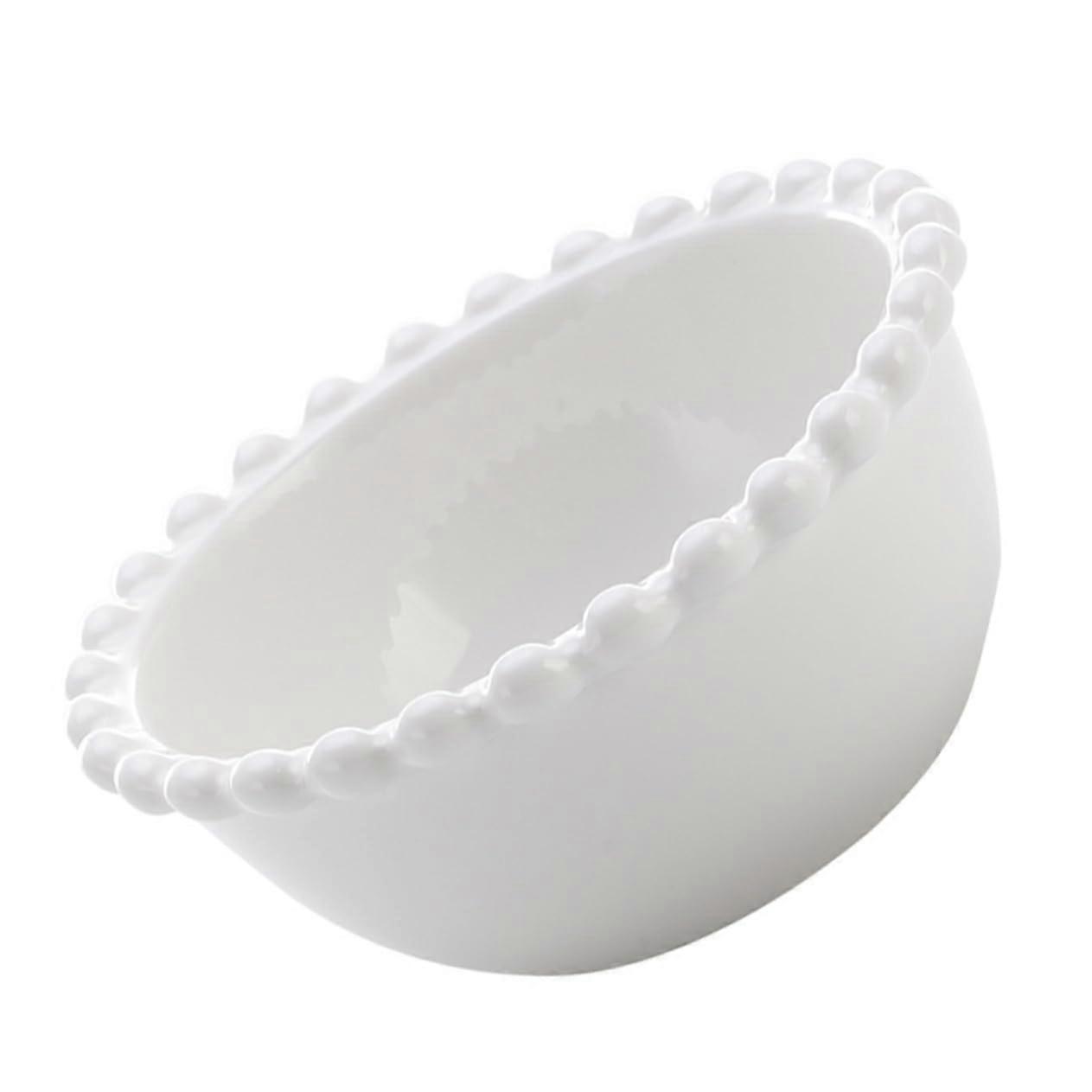 Ceramic Dessert Plate and Serving Bowl for Parties Snacks Salad Elegant Tableware Kitchen Use