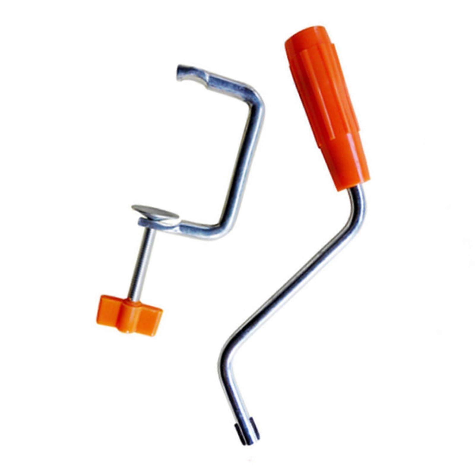 Pasta Machine Handle with Ergonomic Rotating Grip and Secure AntiSlip Clip, Metal Replacement